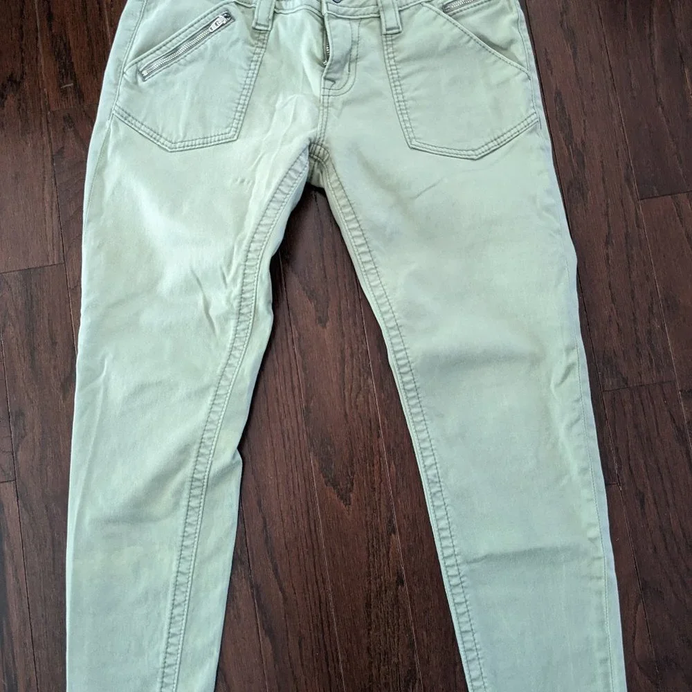Select Signature Ankle Skinny Stretch Jean - Beautiful Sage Green - Picture 2 of 6